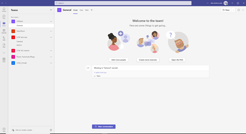 Microsoft Teams, Team collaboration and Teams communications